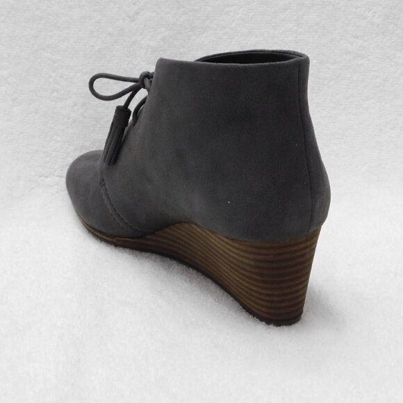 W538 Dr. Scholl's Gray Women's Dakota Fabric Closed Toe Ankle Fashion Boots 6 M - Picture 3 of 4